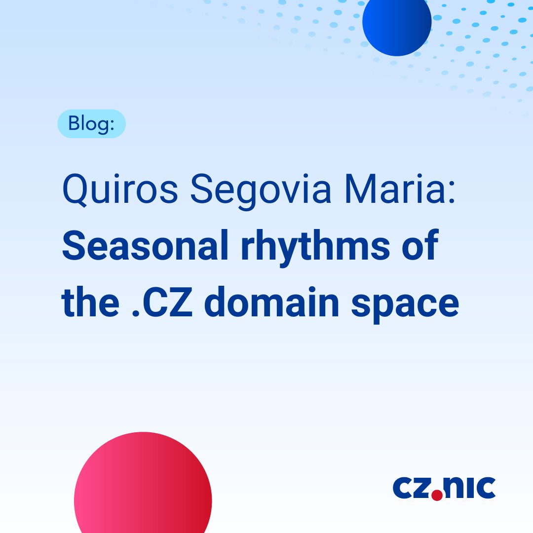 CZ_NIC's tweet photo. Blog CZ.NIC: Seasonal rhythms of the .CZ domain space https://t.co/ZP2XYt1kuM #ADAM #Domains #English https://t.co/OnEt5UUTFm