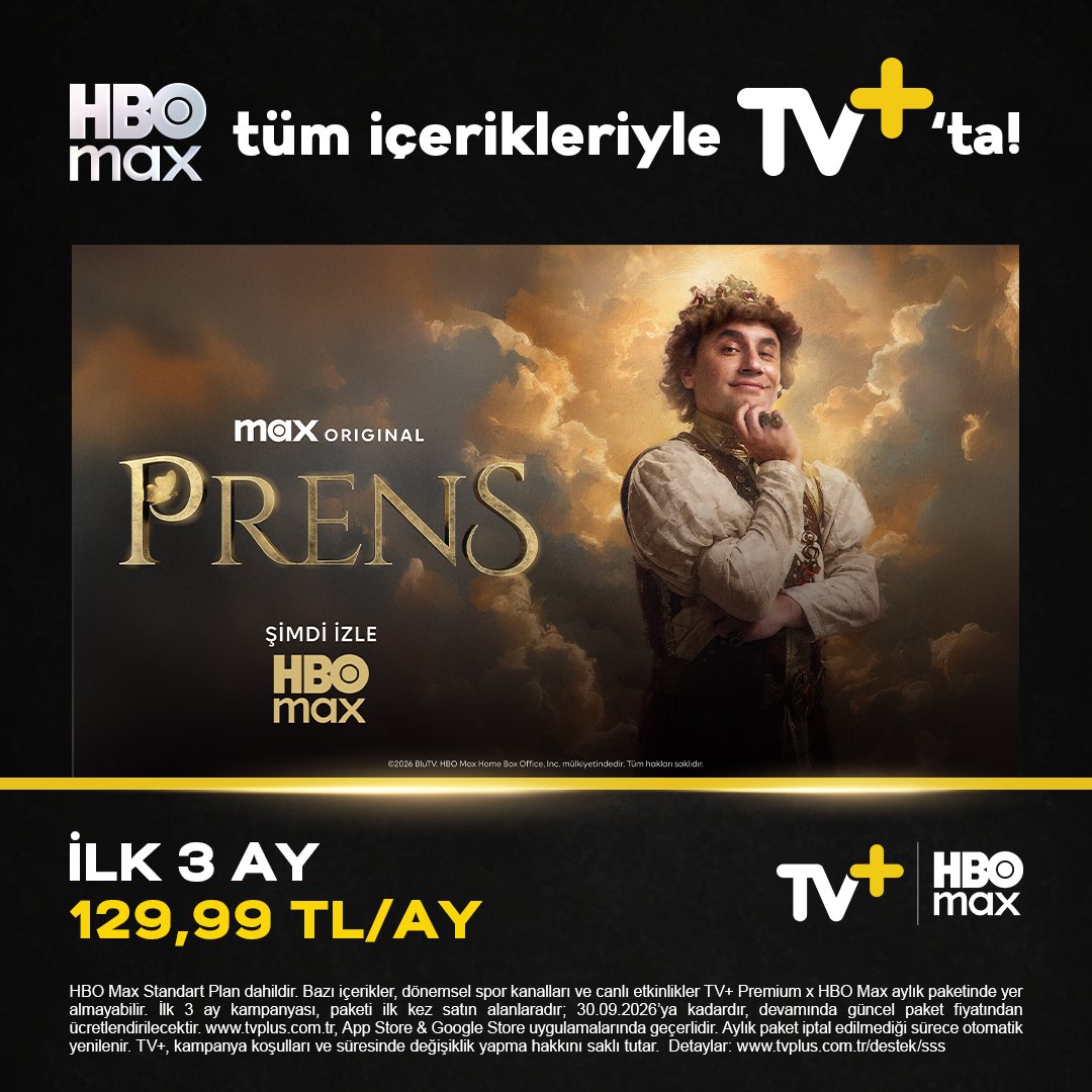 tvplussanayeter's tweet photo. HBO Max tüm içerikleriyle TV+’ta! Prens, House of the Dragon, Harry Potter, Friends ve dahasını izlemeye başla! İlk 3 ay sadece 129,99 TL! TV+ sana yeter!