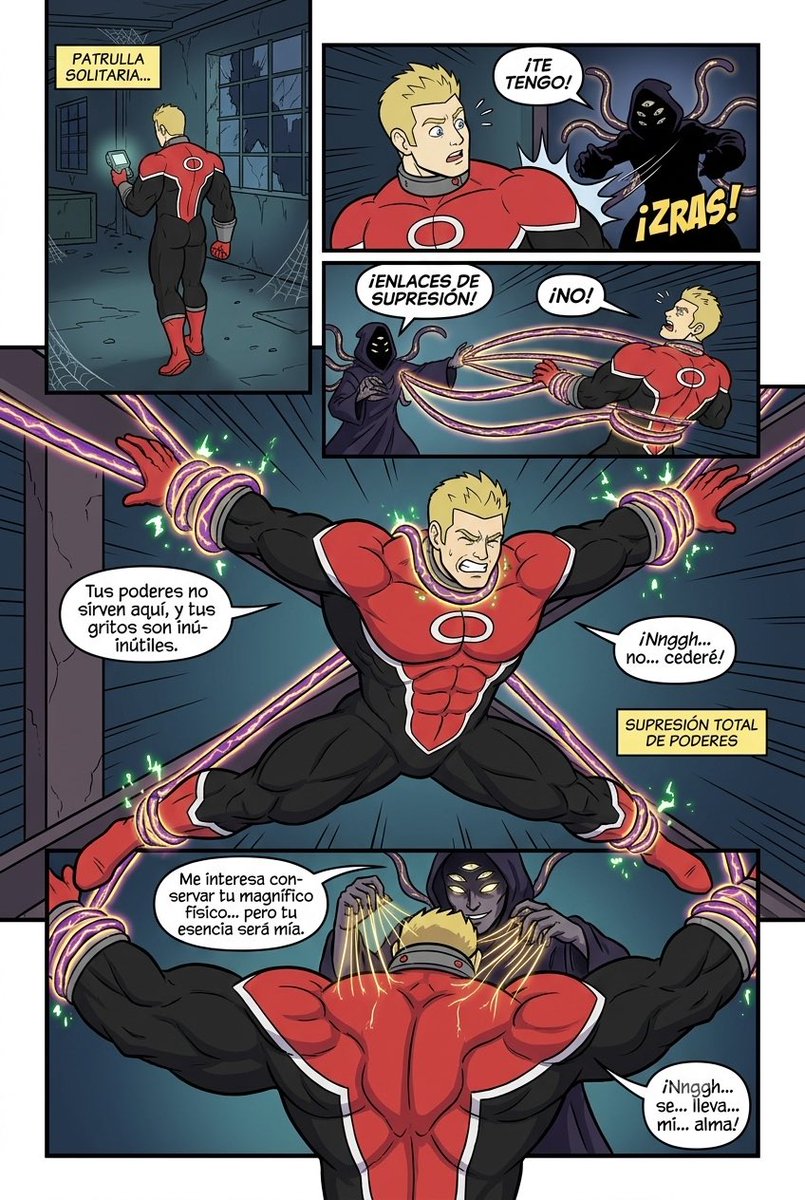 miimicai's tweet photo. caught in a deadly trap the powerful hero is suppressed as the shadowy villain begins to drain his power, will he escape before it’s too late?���
what should happen next?

comment below!

#superhero  #energydrain https://t.co/7G6Pdioi7B
