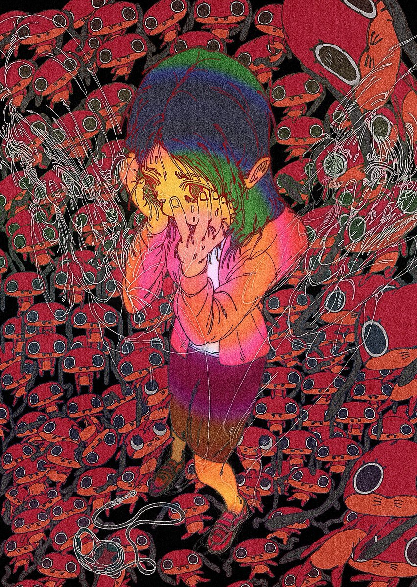 ver8370's tweet photo. #portfolioday whatever, i draw yume nikki a lot https://t.co/Z46xu2LwwE