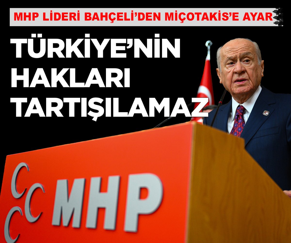 TurkgunGazetesi's tweet photo. MHP Lideri Bahçeli: 'Miçotakis'in açıklamaları son derece vahimdir'

https://t.co/Q2iDxQzKLG

@MHP_Bilgi @dbdevletbahceli https://t.co/eymsue1BrU