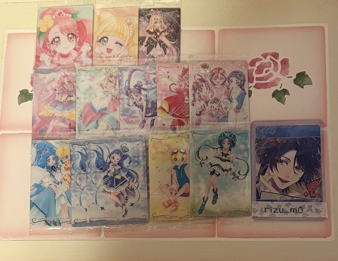 rizu_m0's tweet photo. 交換・譲渡
プリキュア ウエハース

譲:画像
求:ズキューンHR>130＋送料

♡上段の譲渡は、下段>中段から同数以上のお取引のみになります。
♡PayPay又はゆうちょ振込

検索からでもお気軽にお声掛けください。 https://t.co/wXtbQmxSLR