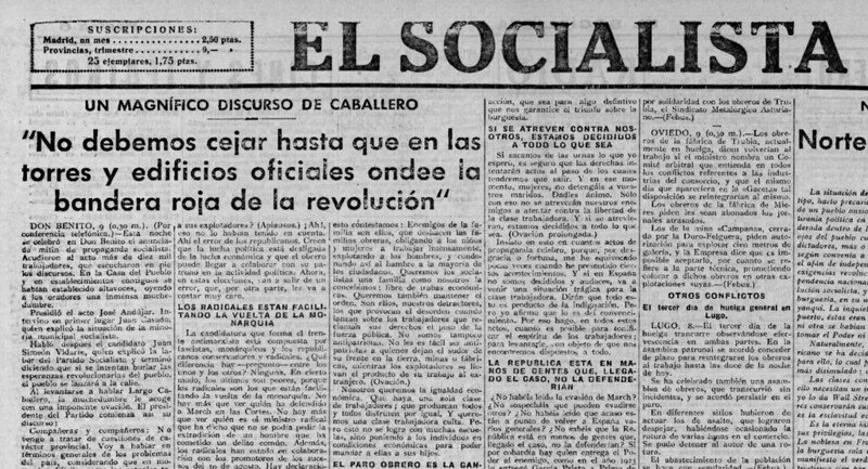 AmargaProgres's tweet photo. #DatoMataRelato #Portadas de diario "El Socialista" Diario del @PSOE durante la #IIRepublica, que demuestra la falsedad, de la ley de #MemoriaDemocrática la cual ni es memoria ni democrática #LargoCaballero https://t.co/PmjD4qrT8F