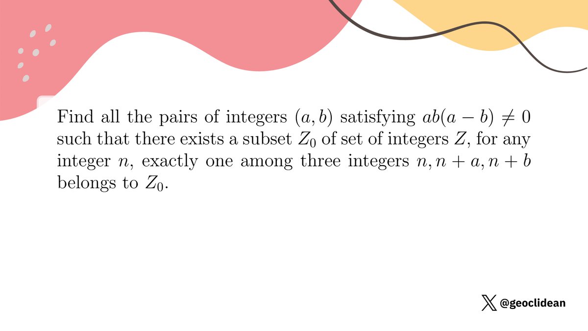 geoclidean's tweet photo. Integer set
#ModularArithmetic #Algebra #Polynomial #NumberTheory #CombinatoricsProposed #Combinatorics #AdditiveCombinatorics https://t.co/F84RLABsgw