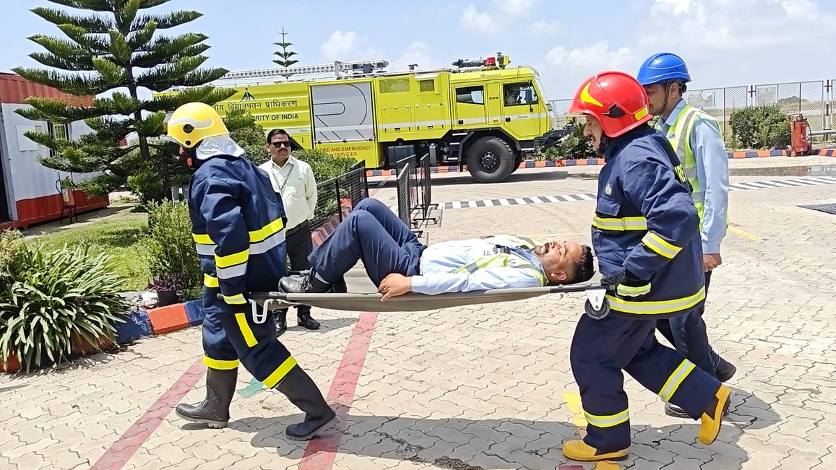 aaismlairport's tweet photo. ✈️ When Preparation Meets Teamwork, Safety Wins.
AAI, IOCL &amp; Mutual Partners came together at Shimla Airport for the Half-Yearly Emergency Response Drill (14.07.2026), enhancing coordination, teamwork &amp; rapid response.  
🚨Ready. Responsive. Resilient.🚒
@AAI_Official @aaiRedNR https://t.co/Rp2E4zOl7Q
