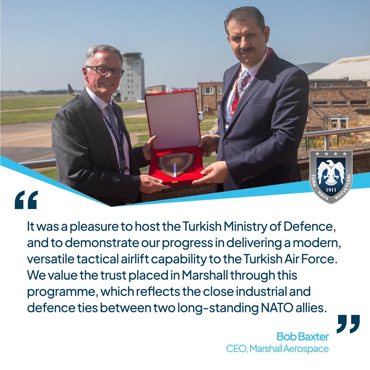 MarshallGlobal's tweet photo. Marshall Aerospace is delivering a world-class tactical airlift capability for Türkiye.
Our programme provides the Turkish Air Force with 12 state-of-the-art C-130J-30 Super Hercules aircraft, featuring new centre wing boxes for extended service life.
https://t.co/Ay7scTqrGz https://t.co/8K3QU8vvqE