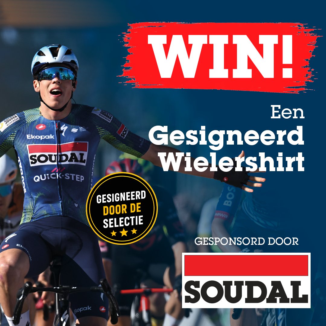 WielerFlits's tweet photo. Winactie: Maak kans op een gesigneerd wielershirt van Soudal Quick-Step

https://t.co/nEkFtqpDwh

#Soudal #SoudalQuickStep #winactie #ad #partner https://t.co/keh3IqbuGY
