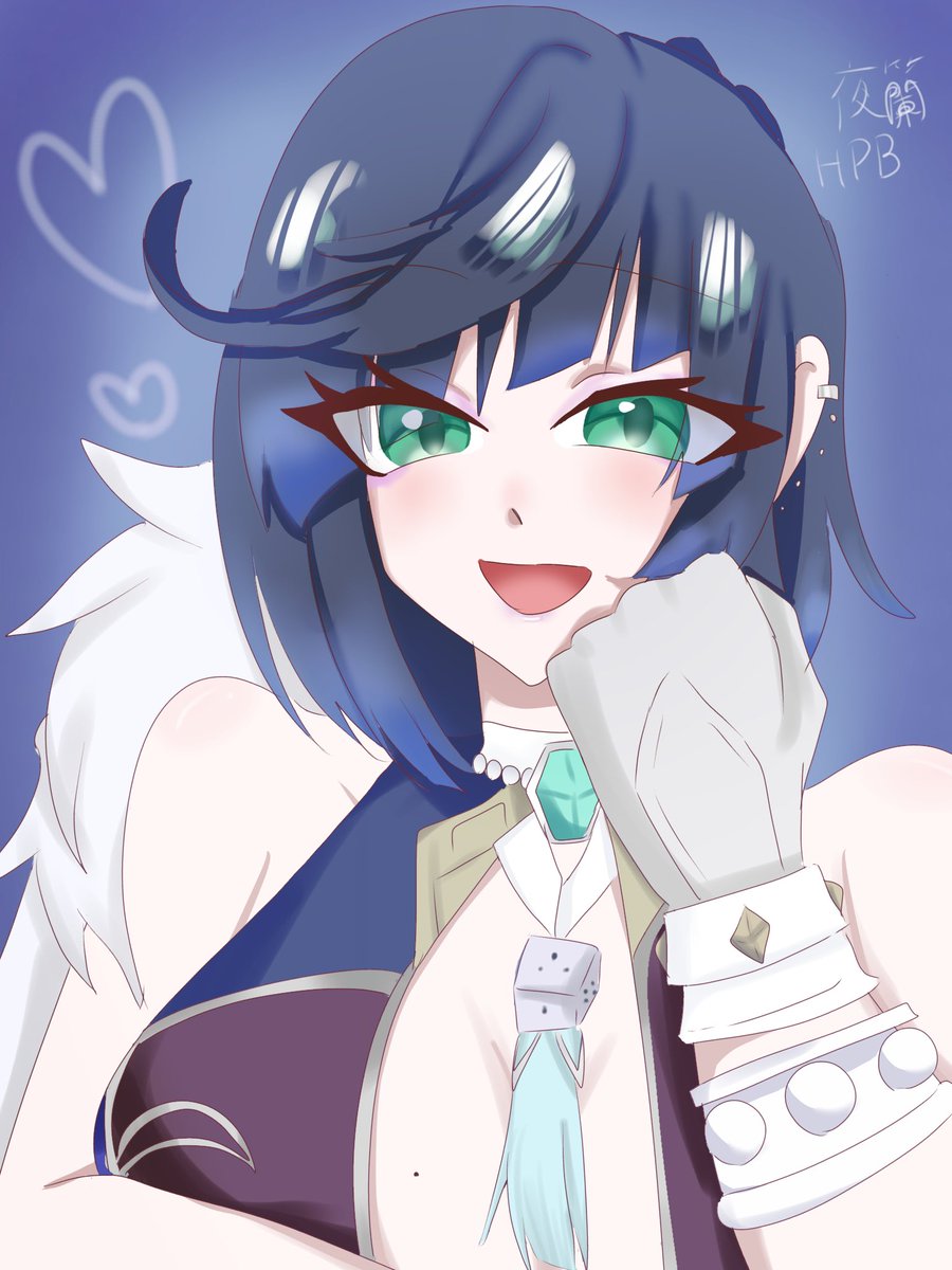 sioyakiumaize's tweet photo. 上げるものがないので、前に描いた誕生日夜蘭です！
#原神　#夜蘭 https://t.co/zqE0R7nW49