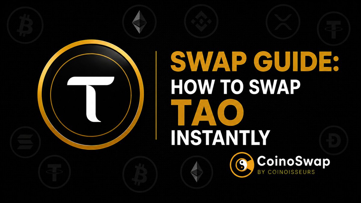 CoinoSwap's tweet photo. Decentralized AI is one of crypto’s biggest narratives, and Bittensor bittensor:native is at the center of it.

Our new TAO swap guide shows how to compare rates from 10+ providers and receive TAO directly in your wallet.

No login. No account. Just swap.

🔗 https://t.co/JqlqusPHnw

#Bittensor #Crypto #CoinoSwap