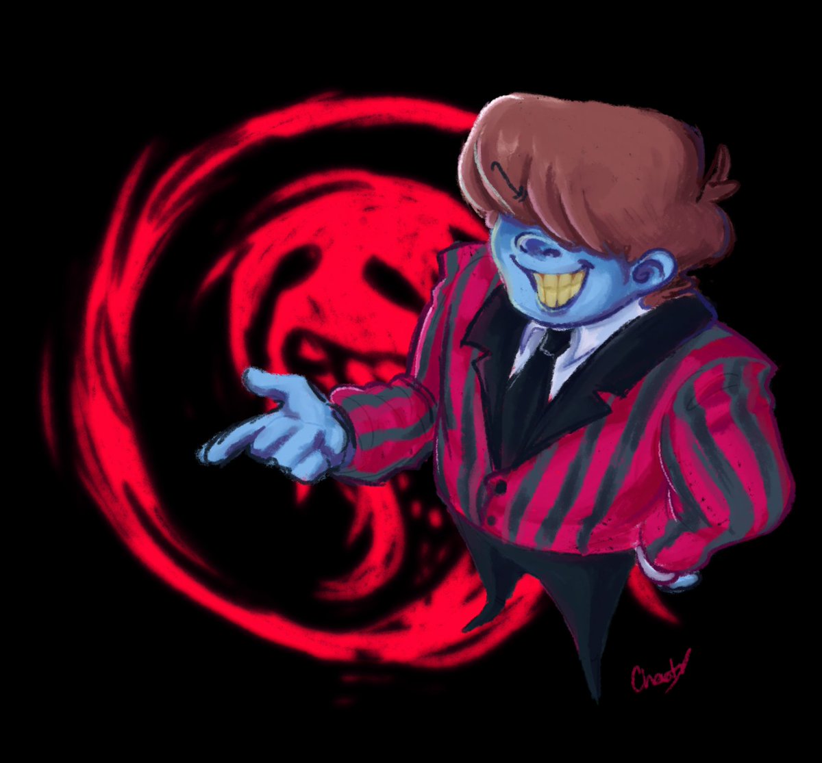 Chaotttt's tweet photo. I drew porky as friendly fire for @ButtPlacedexter yayy
i hate this freak he's my favourite https://t.co/GOyoPcrihC