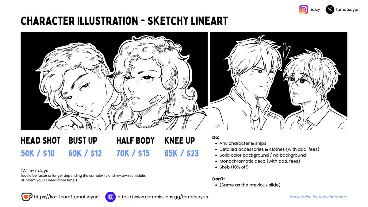TomatSayurr's tweet photo. 🍅 Commission Open! 🍅
[Local &amp; International]
START FROM 50K / $10

✦ Full colored
✦ Sketchy lineart 
✦ Chibi
✦ Object illustration

📩DM to order! (pls mention me after DM)
♡ + ↻ appreciated 
#commissionsopen #zonauang https://t.co/qOyiHlcojj
