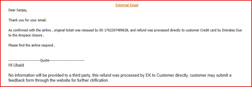 Hashimkhan3317's tweet photo. @makemytrip @emirates
@makemytripcare  reference:GPVG4N:Now almost 4month 13mar I request for refund but now already too let whenever I ask to agency makemytrip they ask airline transferred but when I ask to airline they say we never transferred directly to customs if i buy agenc https://t.co/r57Z9wivGP