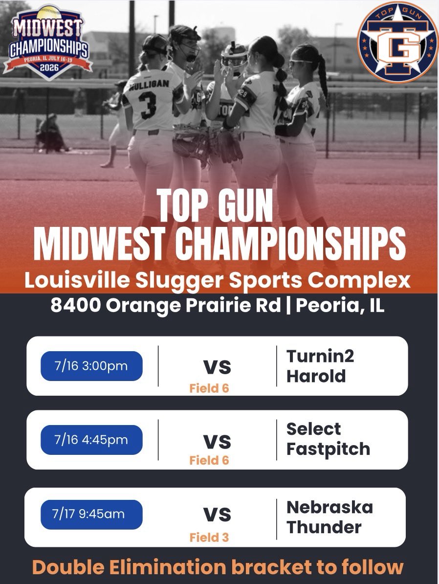 INGatorsCruz's tweet photo. Peoria, here we come! Excited to take the field at our favorite complex to finish the season! 

Glad to have Brylee, Kaylee and Lydia helping us out this weekend. We still have several players out on injury, and some who are easing their way back with restrictions! 

Let’s go TG! https://t.co/EO9FUnVssi