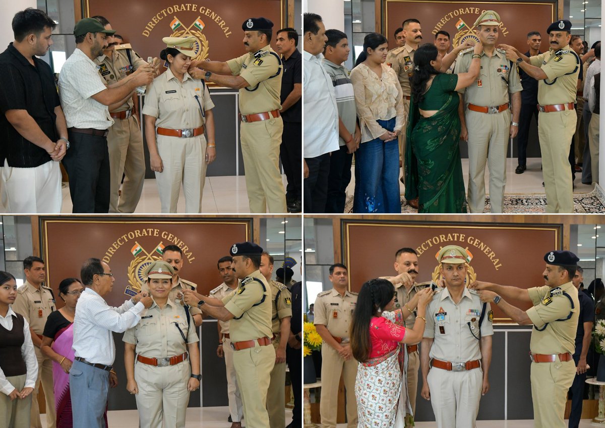 crpfindia's tweet photo. A proud and inspiring moment at the CRPF Directorate! 

​DG #CRPF Shri G. P. Singh, IPS, pinned the ranks of Assistant Commandant on 12 newly promoted officers, in the presence of senior officers and family members at Force Hq.

​Congratulations to all officers! May you continue to serve the Nation with unwavering dedication and integrity. 

​#NationFirst
#VandeMataram150 #MissionNaxalMuktBharat2026 
@gpsinghips 
@crpf_j 
@CentralZoneCrpf
@northeast_zone
@southzone_hyd