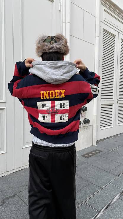 Protocol index stripe polo Hoodie Weather friendly