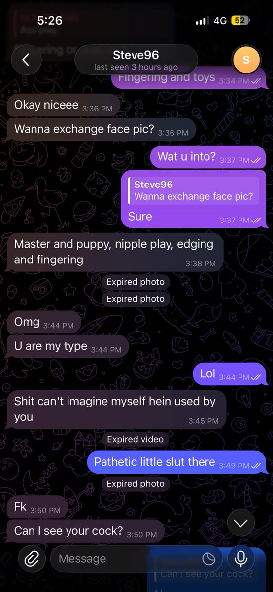BDSMPLAY4's tweet photo. All those cute little fags compliment me after seeing my face pic. 🤭

Those who met me irl and had session with me before knw hw well i am.

And I'm just a decent guy here. https://t.co/8sKpiwd4iv