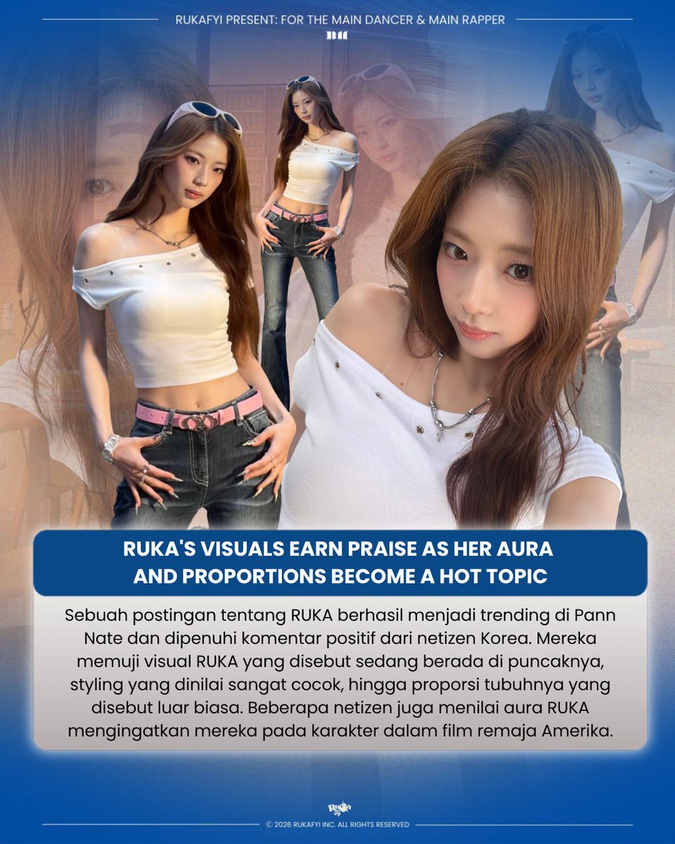 kawairukapapers's tweet photo. A post about #RUKA recently became a trending topic on Pann Nate and was met with overwhelmingly positive reactions from Korean netizens. Many praised her visuals, saying she's currently at her peak, while others complimented how perfectly her styling suits her. 

#BABYMONSTER https://t.co/3CZjnYPV0F