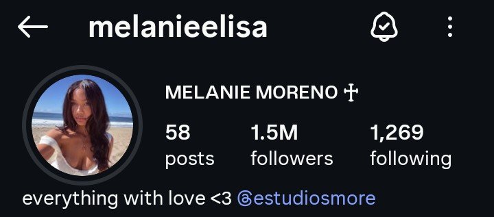 iamamarach's tweet photo. Mela has surpassed 1.5M followers on IG https://t.co/81zZExHNNv