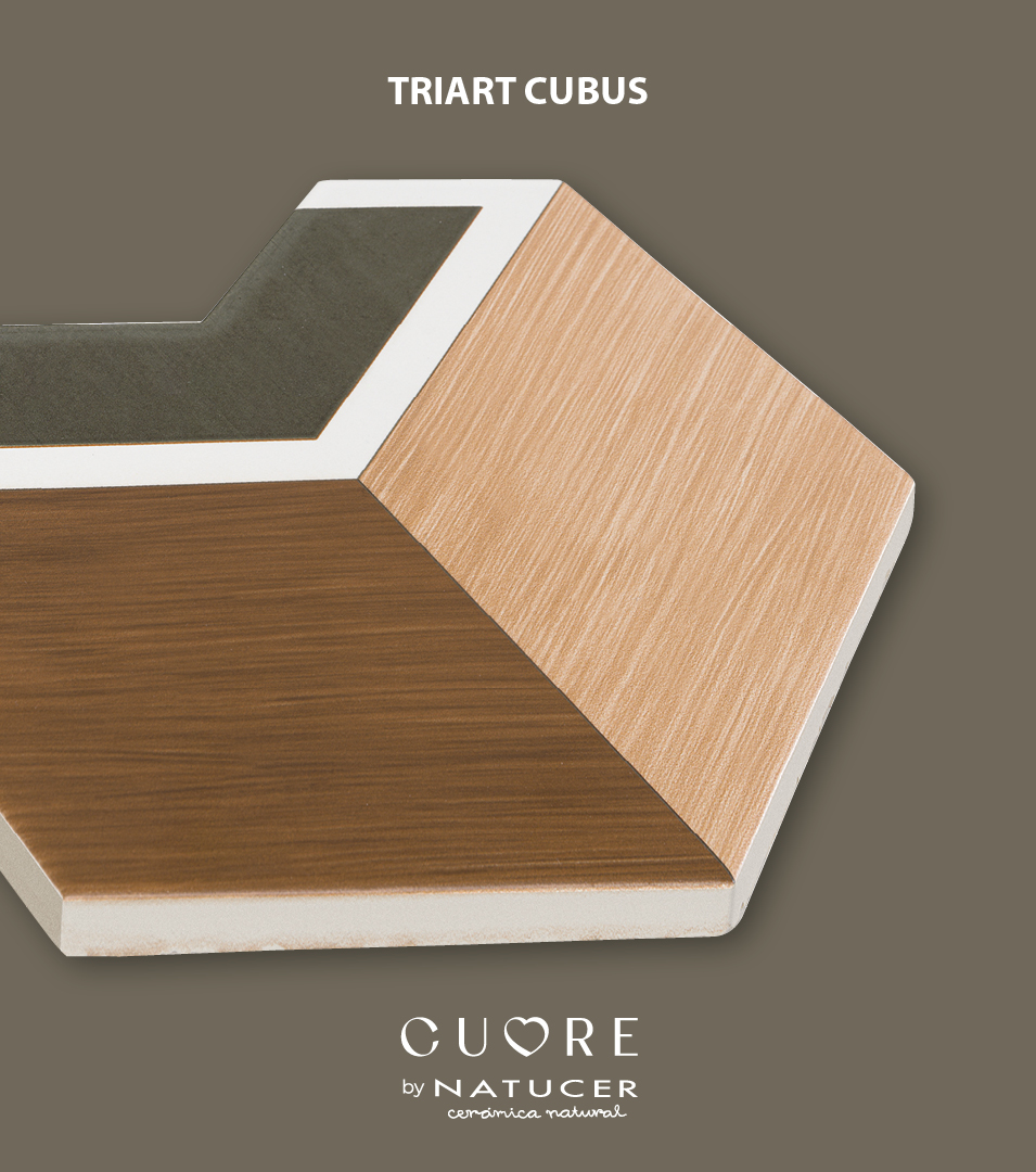 NatucerOnda's tweet photo. Triart Cubus Taupe convierte cualquier superficie en un mural tridimensional lleno de movimiento. Su geometría cúbica y acabado brillo crean efectos de luz y sombra con gran carácter. Ideal para pavimentos y revestimientos con personalidad. https://t.co/3RBhiyGF5u