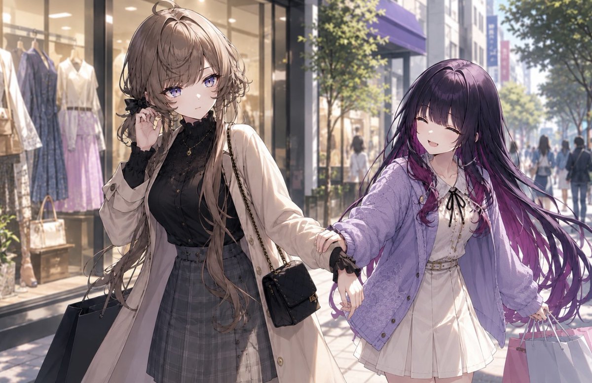 royie____'s tweet photo. 私服でお買い物デート
#Sandrone #Columbina https://t.co/KjZ016qUqs