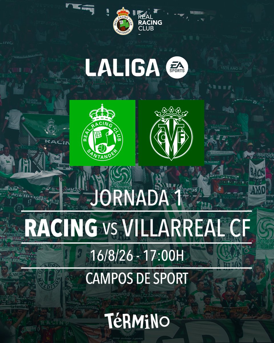 realracingclub's tweet photo. ✅ HORARIOS CONFIRMADOS | Tres primeras jornadas de @LaLiga 

🏡 @VillarrealCF 
🚍 @GetafeCF 
🏡 @elchecf 

#LALIGAEASPORTS https://t.co/G1PynrUjGV