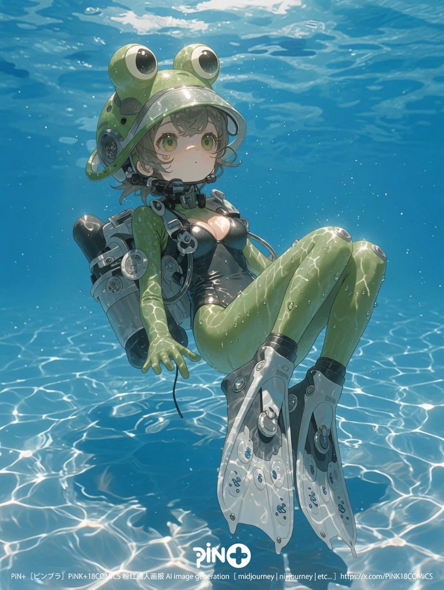 あれ…苦しくない？ ふわぁ…水の中、 気持ちいい…。 私、 ほんとに