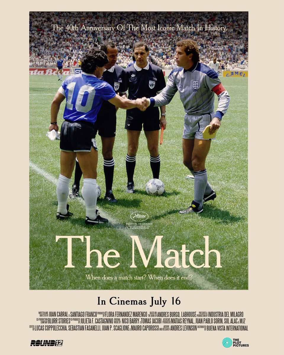NovoCinemas's tweet photo. The match that became more than football ⚽🔥 #TheMatch revisits Argentina vs England 1986, #DiegoMaradona’s iconic moments and the 90 minutes that became football myth. Releasing July 16 at Novo Cinemas. Book now on https://t.co/w2yAiSnE71 or the Novo App. https://t.co/lj1GjHhIa8