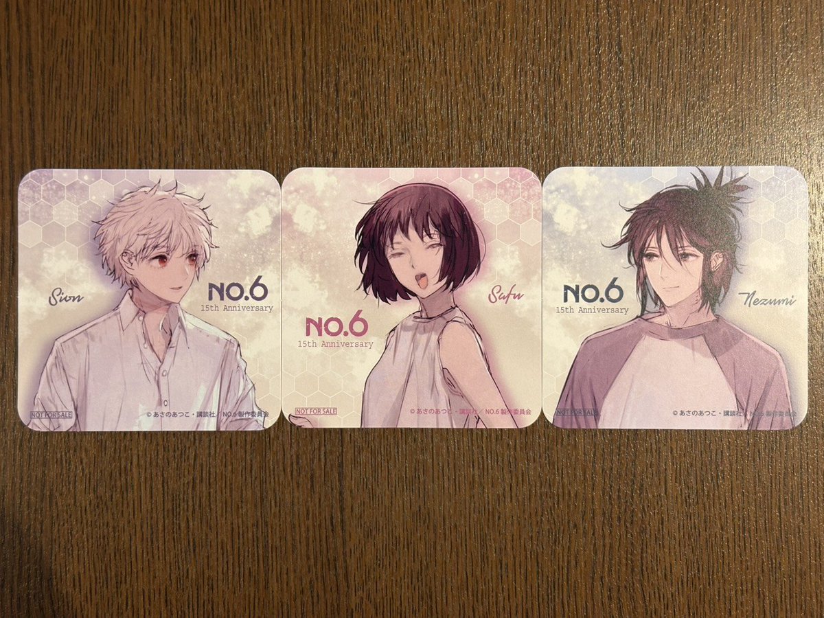 TVアニメ『NO.6』15周年記念キャンペーン開催中🐁 店内のカフェにて15