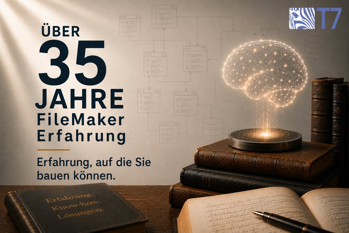 Think7_Systems's tweet photo. Was über Jahre wächst, schafft Vertrauen. Über 35 Jahre FileMaker Erfahrung

https://t.co/PLgiG7VdAk

#think7 #filemaker #filemakererfahrung https://t.co/Dr6LK6cXnz