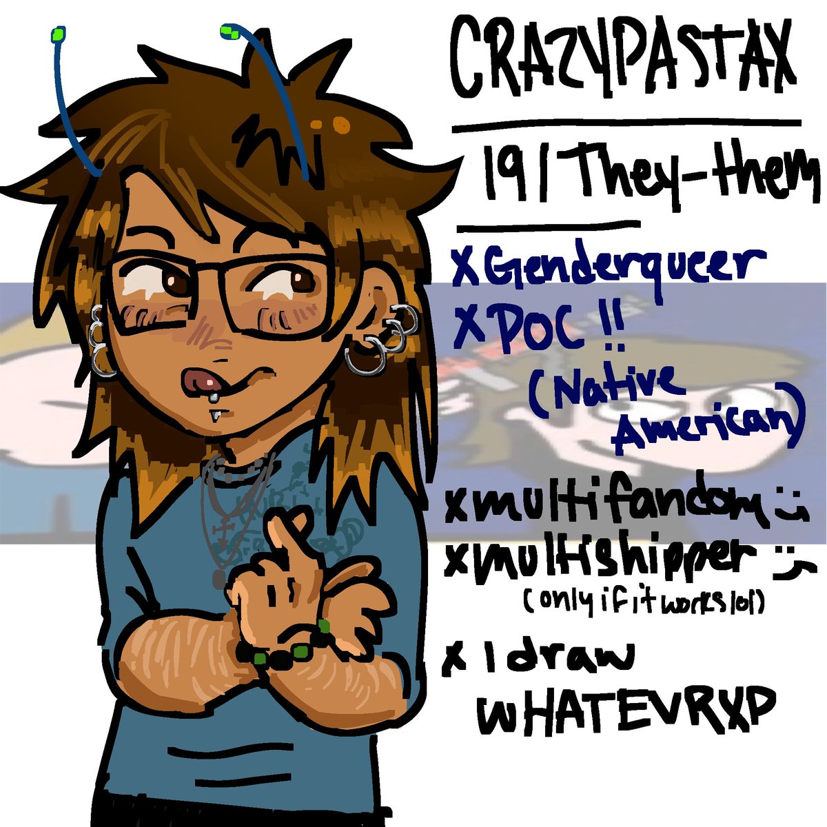 crazypastax's tweet photo. CRAZYPASTA TIME
Waddap I’m crazy ! I’m pretty cool (I think)
Here’s an introduction!
Bai 🫰 https://t.co/FLSr63SNBY
