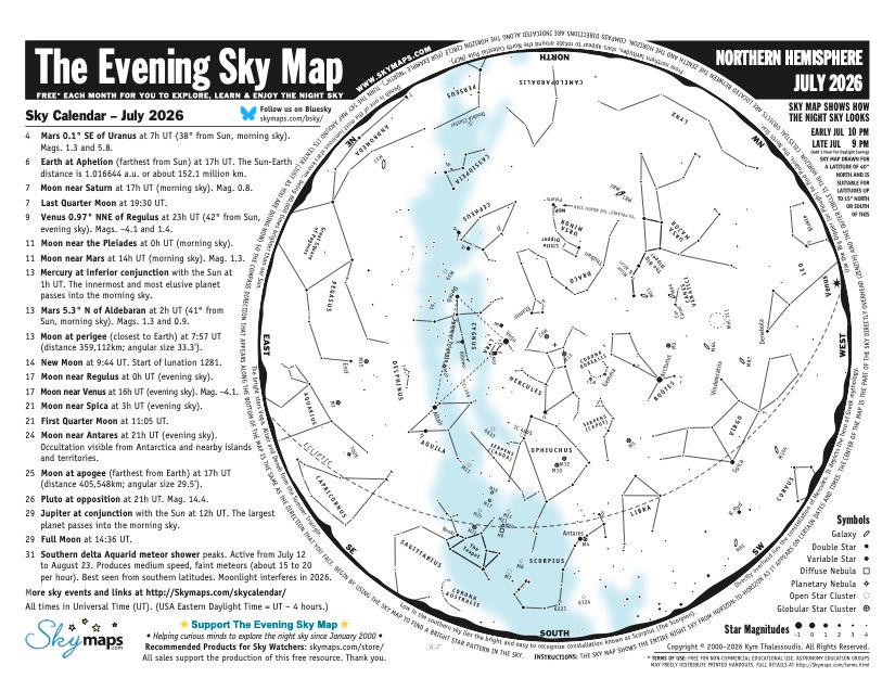 Skymaps | The Evening Sky Map tweet media