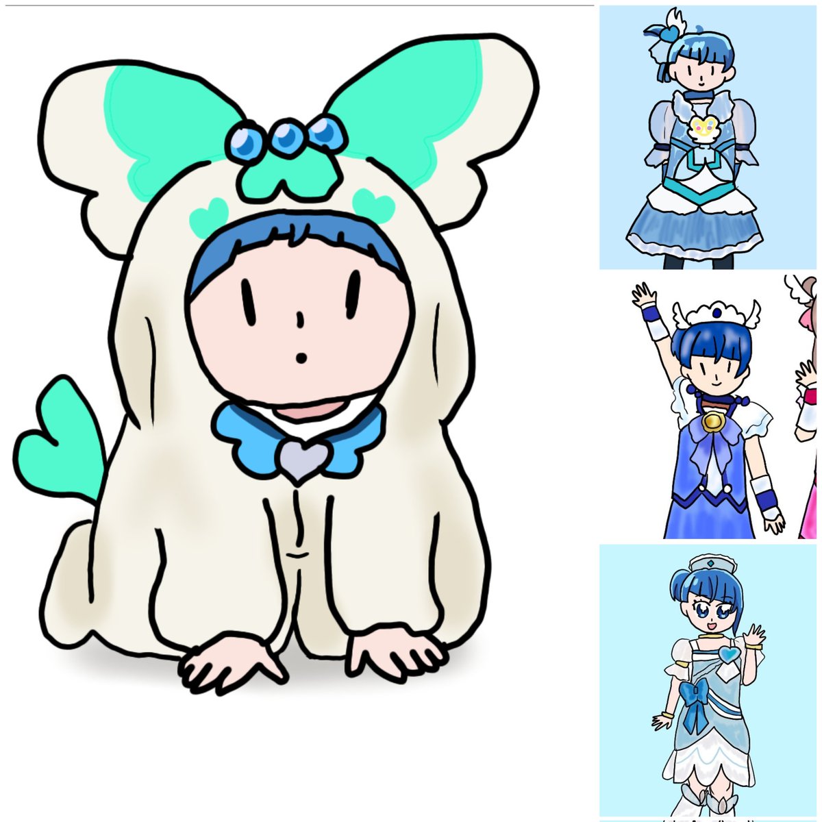 sayacarisma's tweet photo. プリキュア衣装を着るソラちゃん https://t.co/qiJ8y1Yzp1