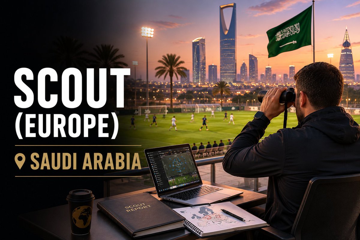 Jobs4football's tweet photo. 🚨 New Opportunity: Scout (Europe) in Saudi Arabia 🚨
Apply now:
https://t.co/zmkYpgeXzq
#Jobs4Football #FootballScout #AlQadsiah #TalentIdentification #EuropeanScouting #FootballRecruitment #FootballJobs #ScoutingJobs #EliteFootball #FootballCareers https://t.co/I7sc9EzmEE