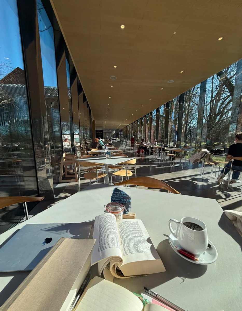 adeleraf's tweet photo. Reading and studying in a coffee shop, sipping coffee, is how to start a wonderful day https://t.co/tTzSaoXyR6