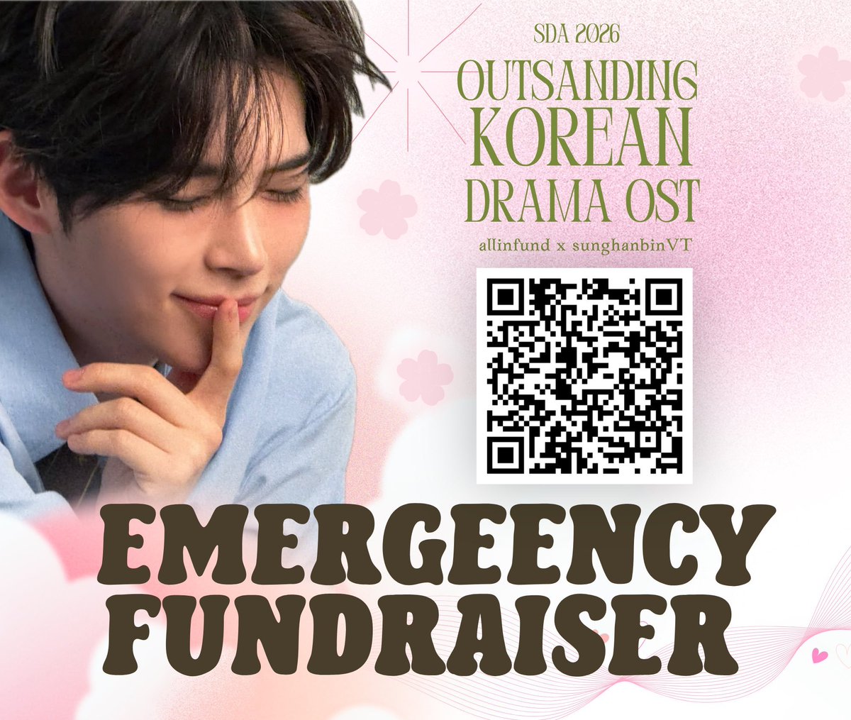 SungHanbinVT's tweet photo. [5 HOURS‼️] 21ST SEOUL INTERNATIONAL DRAMA AWARDS (SDA 2026) — Outstanding Korean Drama O.S.T

RUSH DONATIONS ONGOING! JOIN US TONIGHT! ❤️‍🔥

WAVE 1: 11.20 PM KST
WAVE 2: 11.40 PM KST (ALL IN)

UPDATE AS OF 19:00 PM KST

🖇 Vote: https://t.co/sI4SK5yMvq
🗳️ Current Status: 2nd [Gap: 0.49% 🚨‼️]
🎯 Goal: Top 1
📅 End: July 14, 2026 (23:59:59PM KST)
🎁 Reward: Physical Trophy at SDA on October 8th 🏆

· · ─ · ❤︎ · ─ · ·

☘︎ 𝑭𝒐𝒓 𝑻𝒖𝒕𝒐𝒓𝒊𝒂𝒍𝒔:
♡ https://t.co/RoGSKyfi0m

☘︎ 𝑭𝒐𝒓 𝑫𝒐𝒏𝒂𝒕𝒊𝒐𝒏𝒔:
♡ https://t.co/MCi03p5OSV

· · ─ · ❤︎ · ─ · ·

Let's go ALL IN for Sung Hanbin! 💙

#SUNGHANBIN #성한빈 #ソンハンビン #ZEROBASEONE #제로베이스원