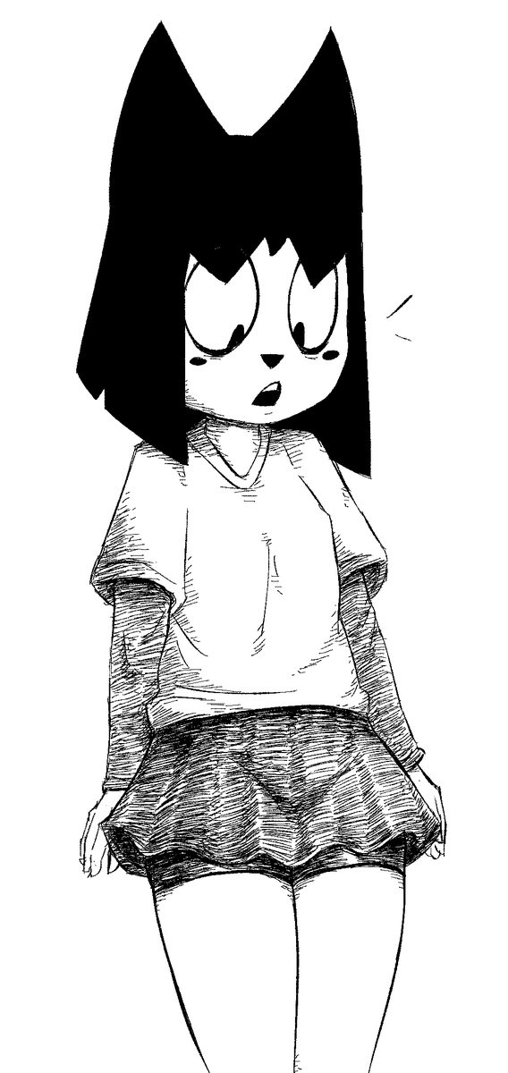EmotAngel's tweet photo. #art Or Skirt with shorts is better?? https://t.co/slLdIa4HuW