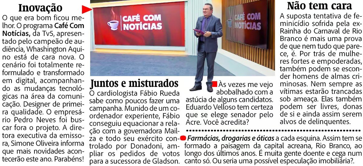 ac24horas's tweet photo. Leia o Tricas &amp; Futricas de hoje completo pelo site 🔗👉https://t.co/oMlkrKZE2J https://t.co/rRqBjSgtGY