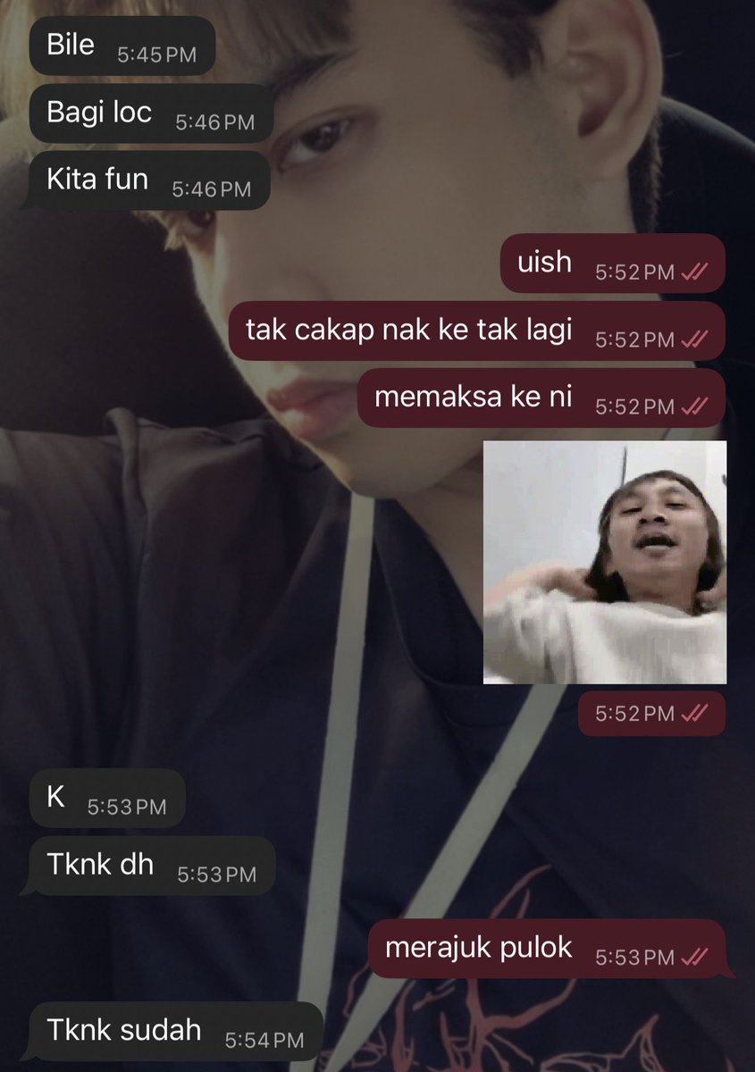 aeddme's tweet photo. tolong eh jangan menekan nekan , ajak main macam nak ajak gi lepak mamak 🫩 https://t.co/tNUfrdpIhT