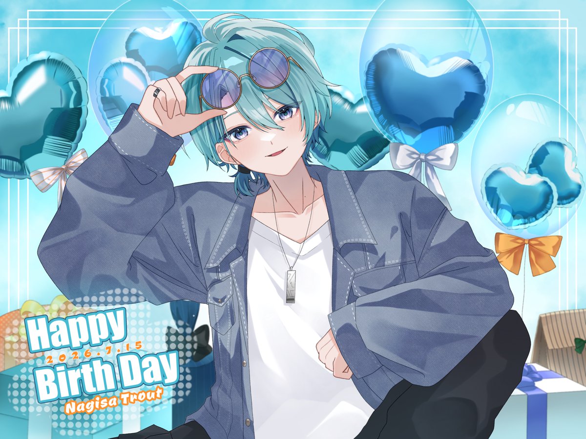 shifu_am0407's tweet photo. お誕生日おめでとうございます🎊
#渚トラウト生誕祭2026 #渚ドロウト https://t.co/u4jzvHKFk3