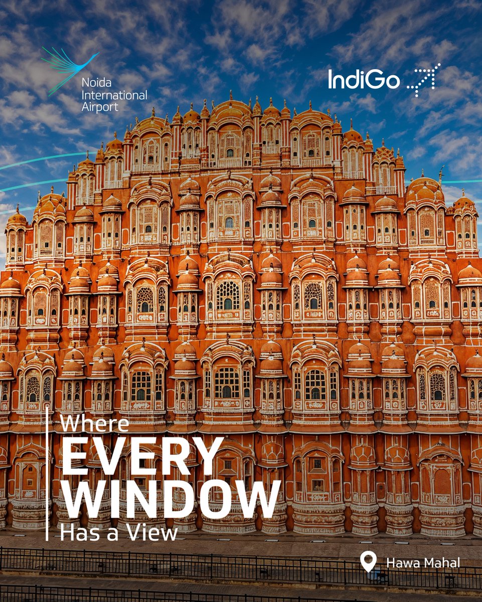 NIAirport's tweet photo. Fly direct between Noida and Jaipur with IndiGo for a comfortable and convenient travel experience.
Book your tickets today.
@IndiGo6E
#noidainternationalairport #indigo #noida #jaipur #flyindigo https://t.co/6PsgcMTN8b
