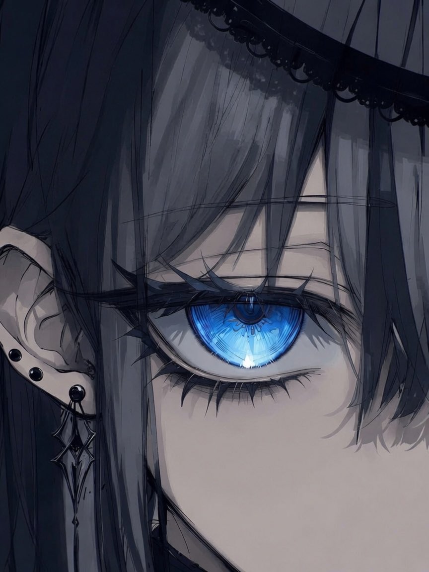 Blurry Eyes👁️‍🗨️🟦」 #フリーアイコン