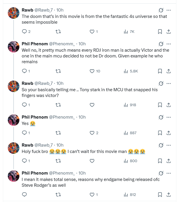 IronBuzzBat's tweet photo. mind you, im not someone who hates doomsday, im not that hyped for it but im optimistic and trust that the russos will deliver cuz theyve made bangers and mcu has been shit since endgame..

but then i see normies like this discuss the movie and i kinda throw up in my mouth https://t.co/bx3rcJEeSy