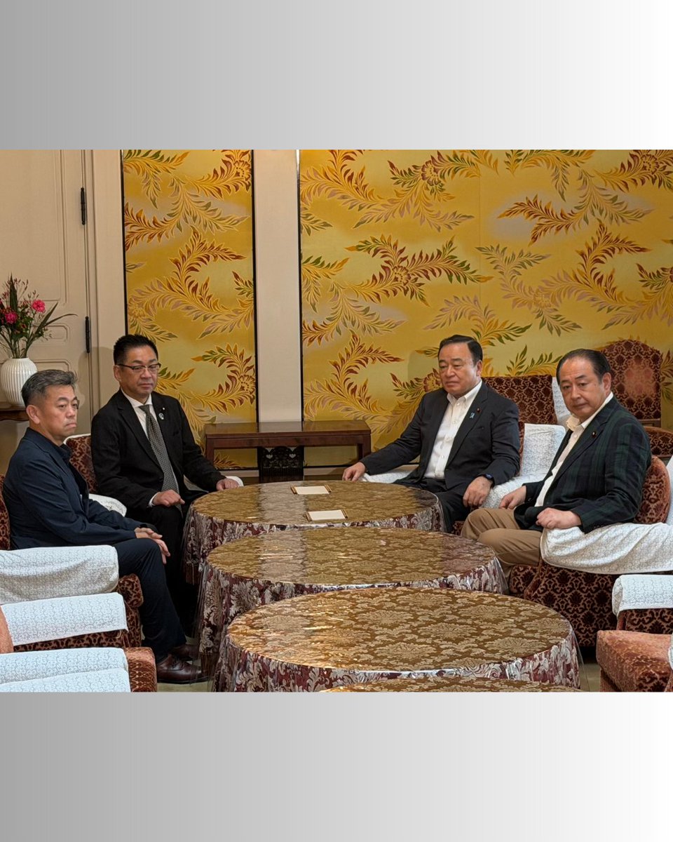 minorikawa_nobu's tweet photo. 自民・維新の国対委員長会談に出席しました。また、上京された宇佐見県議、瓜生県議、島田県議、住谷県議、高橋県議にお会いしました。
#御法川信英
#秋田 https://t.co/1gBTKDZBfY
