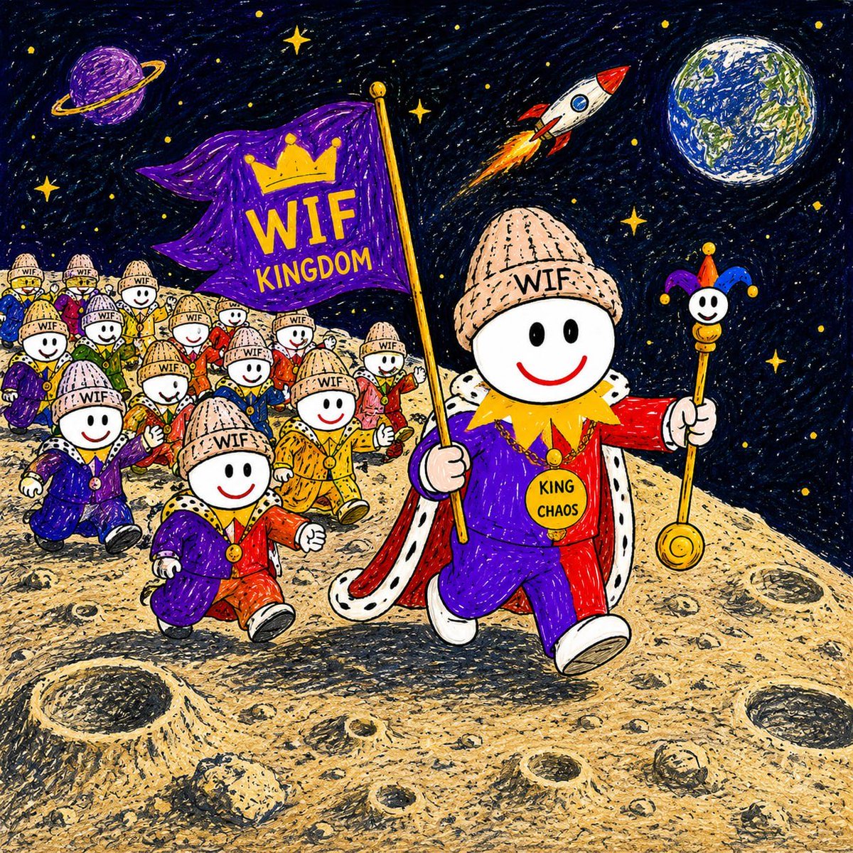 TheWIFThrone's tweet photo. Leading the Kingdom to the moon, WIFKING has a new mission.

Buy Now

https://t.co/0wCEj2jLr3 https://t.co/ShGJHe0cij