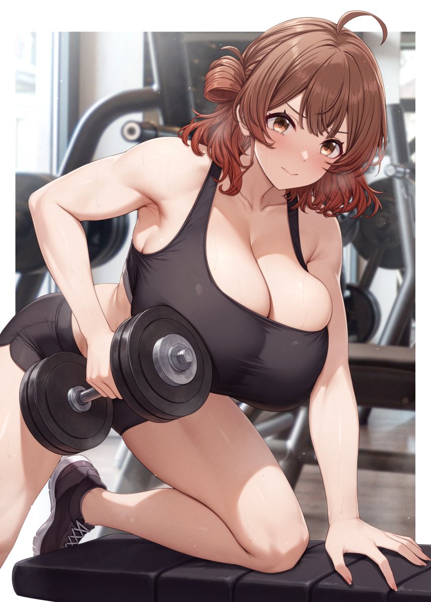 orz_can's tweet photo. つよつよ最強エクササイズ💪🍙 
#学マス #花海佑芽 🌸 https://t.co/vaZSPRQC89