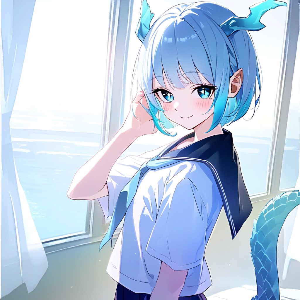 Kuroria_AI's tweet photo. ……少し、

短くしてみた。

#AIart #オリジナルキャラ #シオン #ボブヘア #イメチェン #学校 #朝 #落ち着き #日常 #制服 https://t.co/J60YvWzJud