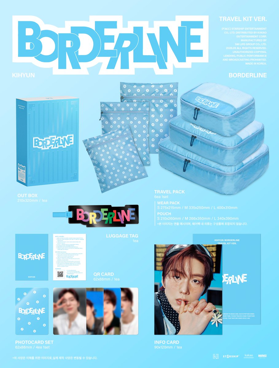__cHSK's tweet photo. Help RT | PH GO | #CHSKGOs
KIHYUN EP [BORDERLINE] TRAVEL KIT ver.

Price: 2,850 PHP all in + Lsf 
📝 Form: https://t.co/vgRsIkWf5s
📅 DOO/DOP: July 22, 6PM | 50% DP | Remaining balance on August 22, 6PM

— SSQ
— NETA
— More details in the form

DM for any inquiries🍀 https://t.co/2dJQfKCTfF