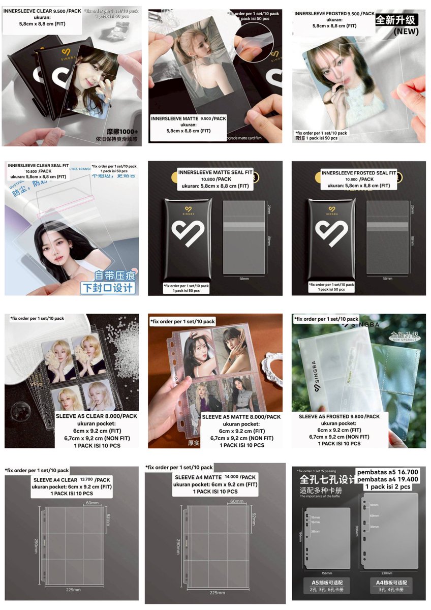 dcllbrsh's tweet photo. 🚨 Yang kemarin nanya "kapan PO singba buka lagi?"

IT'S BACK 📢

PRE ORDER INNERSLEEVE, SLEEVE BINDER & PEMBATAS SINGBA BATCH JULI RESMI DIBUKA!

LAST ORDER 28 JULI 2026 

✅ Bersih CH mulai 8k 
❌️ Exclude tax 10k per pack, kecuali ukuran A4 est 13-15k per pack
💯 Trusted, udah mulangin 2400+ pack dari agustus 2025
📦 Boleh take lebih dari 1 pack

FORM ORDER:
https://t.co/bTz0DsJFcY

Amanin spot kamu jangan nunggu last minute 😚🫰