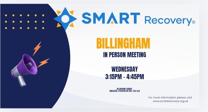 melzo9880's tweet photo. #recovery #billingham #teesside #smartrecovery
Every Wednesday all welcome to start their recovery journey https://t.co/nvdCDWZwFg