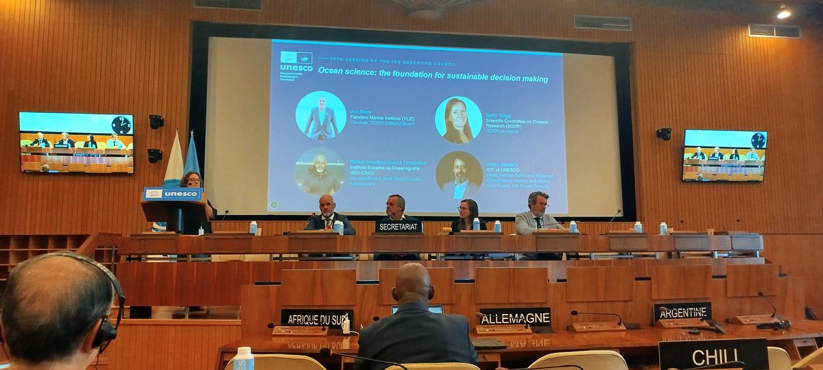 IEOoceanografia's tweet photo. El #IEO_CSIC participa en la sesión anual del Consejo Ejecutivo de la Comisión Oceanográfica Intergubernamental de la UNESCO.

🔗 https://t.co/gfRm4ufzwb https://t.co/AjUynPH3ZS